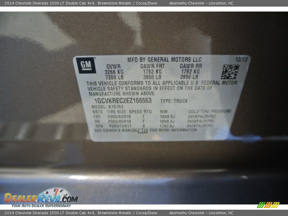2014 Chevrolet Silverado 1500 LT Double Cab 4x4 Brownstone Metallic / Cocoa/Dune Photo #7