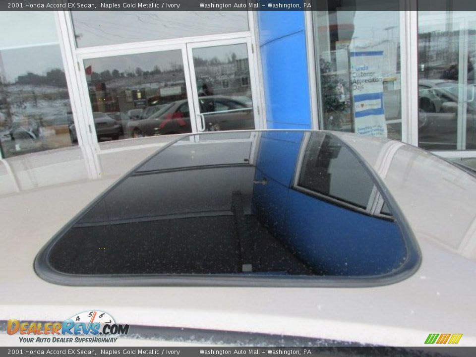 2001 Honda Accord EX Sedan Naples Gold Metallic / Ivory Photo #3