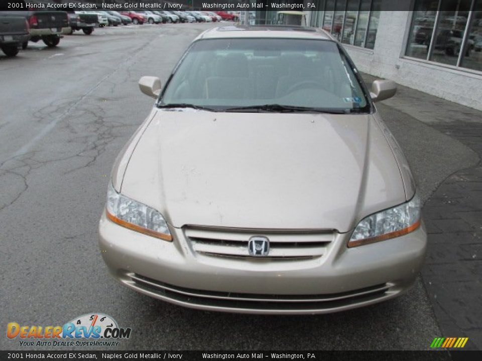 2001 Honda Accord EX Sedan Naples Gold Metallic / Ivory Photo #4