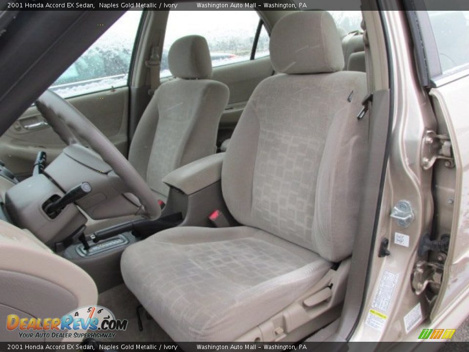 2001 Honda Accord EX Sedan Naples Gold Metallic / Ivory Photo #12