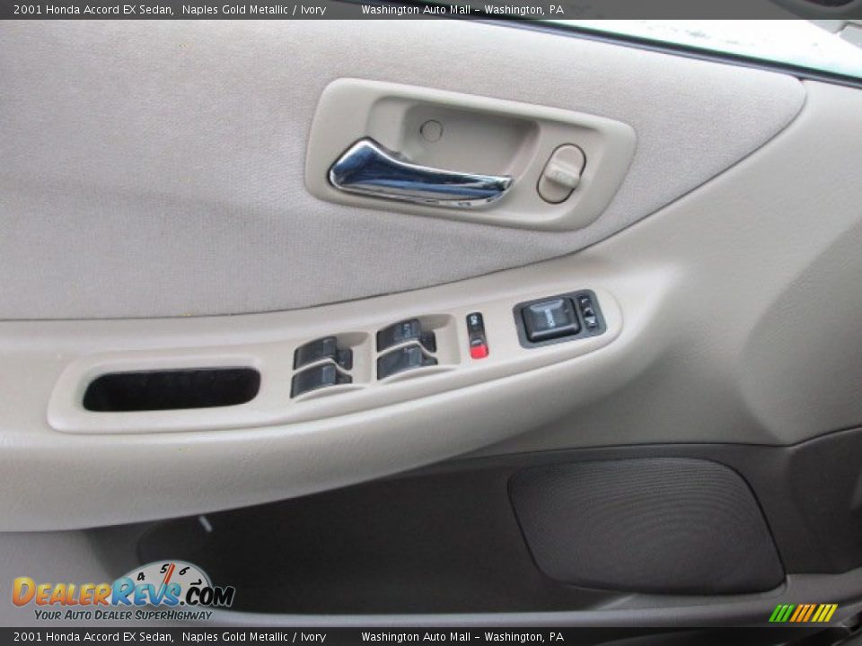 2001 Honda Accord EX Sedan Naples Gold Metallic / Ivory Photo #13