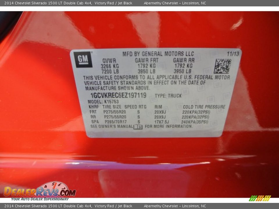2014 Chevrolet Silverado 1500 LT Double Cab 4x4 Victory Red / Jet Black Photo #7