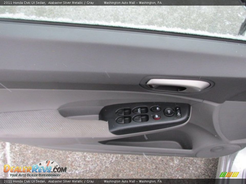2011 Honda Civic LX Sedan Alabaster Silver Metallic / Gray Photo #10