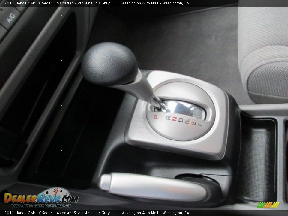 2011 Honda Civic LX Sedan Alabaster Silver Metallic / Gray Photo #14