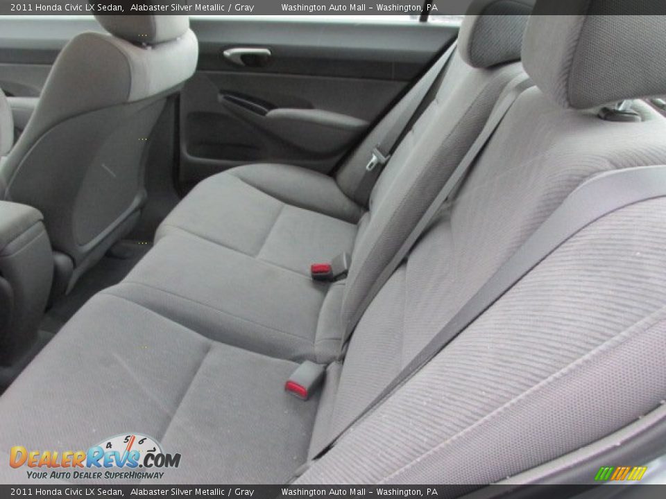 2011 Honda Civic LX Sedan Alabaster Silver Metallic / Gray Photo #16