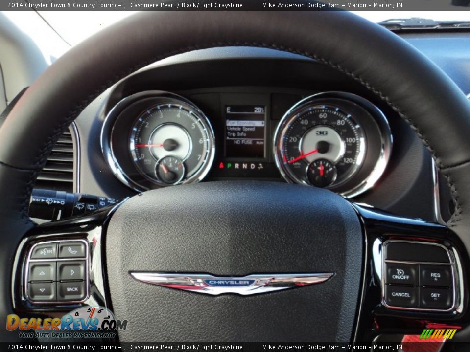 2014 Chrysler Town & Country Touring-L Cashmere Pearl / Black/Light Graystone Photo #7