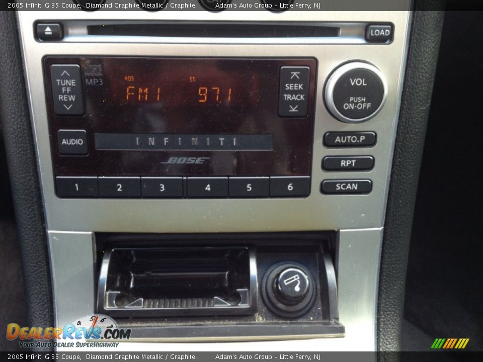 2005 Infiniti G 35 Coupe Diamond Graphite Metallic / Graphite Photo #17