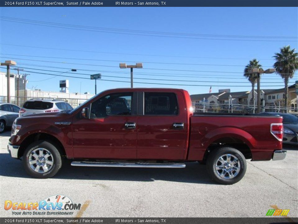 2014 Ford F150 XLT SuperCrew Sunset / Pale Adobe Photo #2