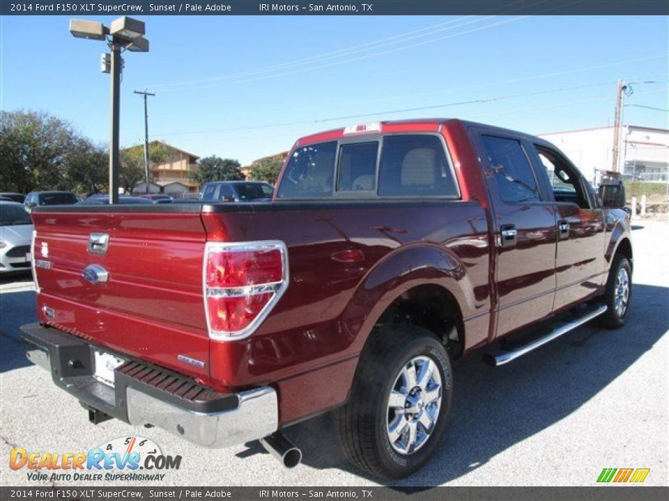 2014 Ford F150 XLT SuperCrew Sunset / Pale Adobe Photo #5