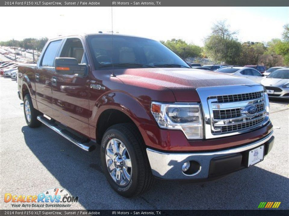 2014 Ford F150 XLT SuperCrew Sunset / Pale Adobe Photo #6