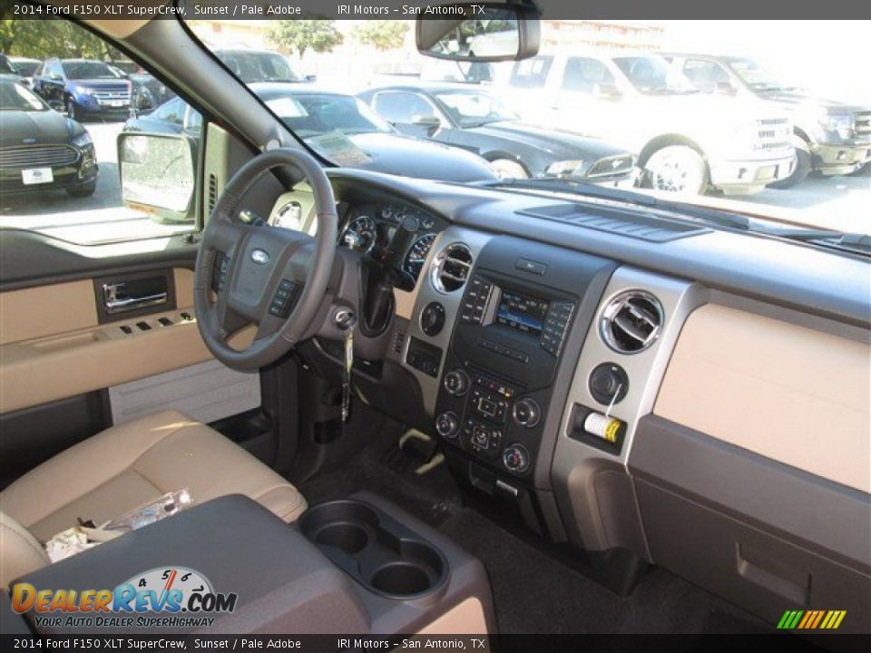 2014 Ford F150 XLT SuperCrew Sunset / Pale Adobe Photo #11