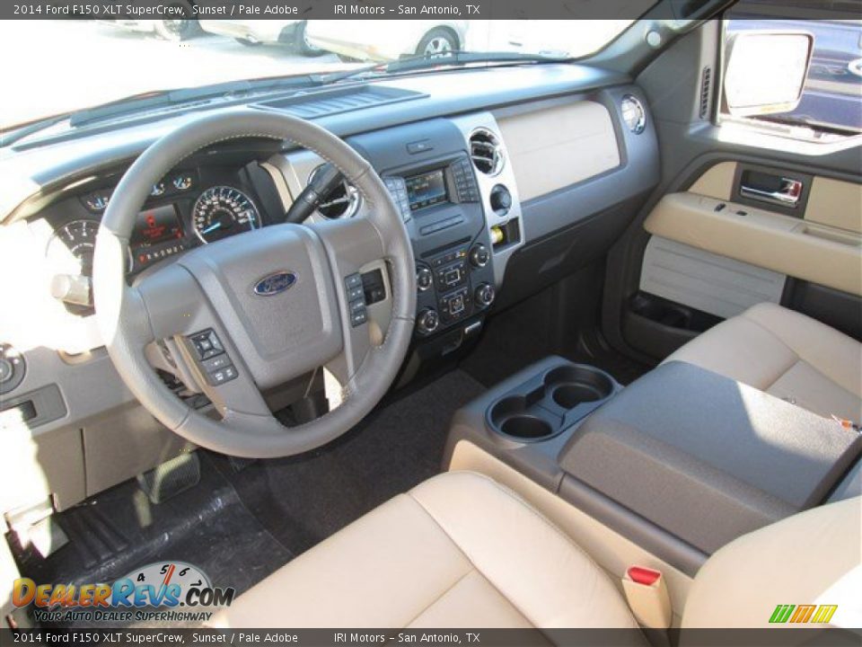 2014 Ford F150 XLT SuperCrew Sunset / Pale Adobe Photo #19