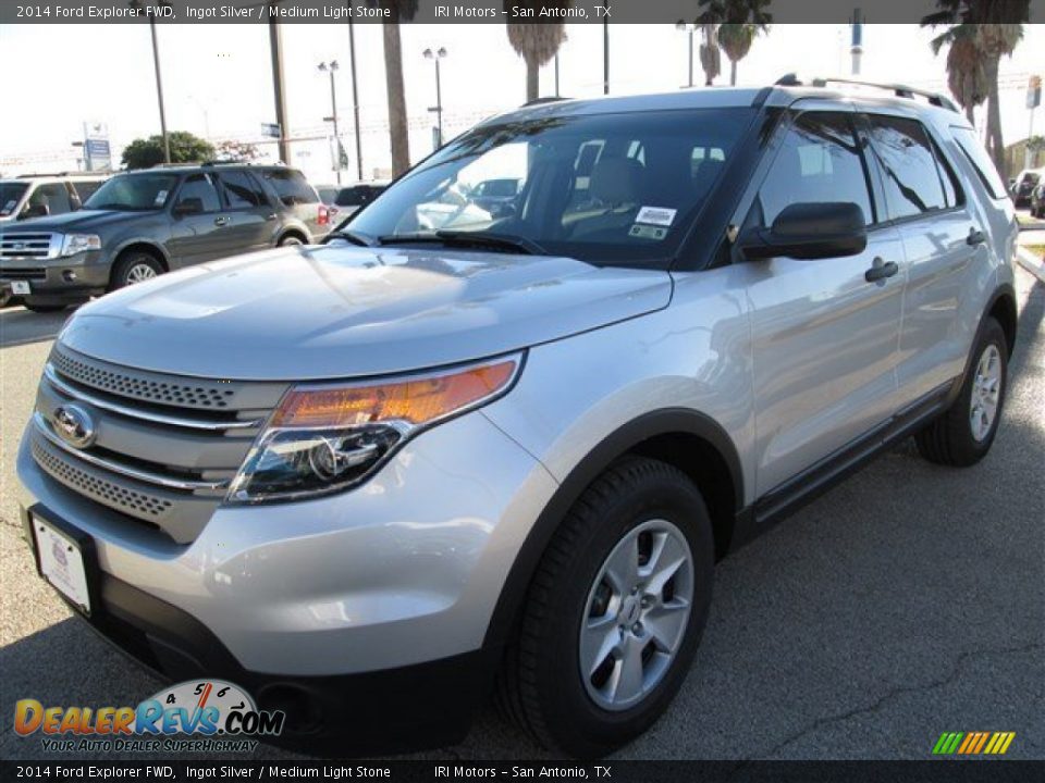 2014 Ford Explorer FWD Ingot Silver / Medium Light Stone Photo #1