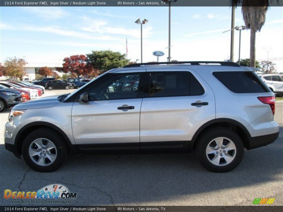 2014 Ford Explorer FWD Ingot Silver / Medium Light Stone Photo #2
