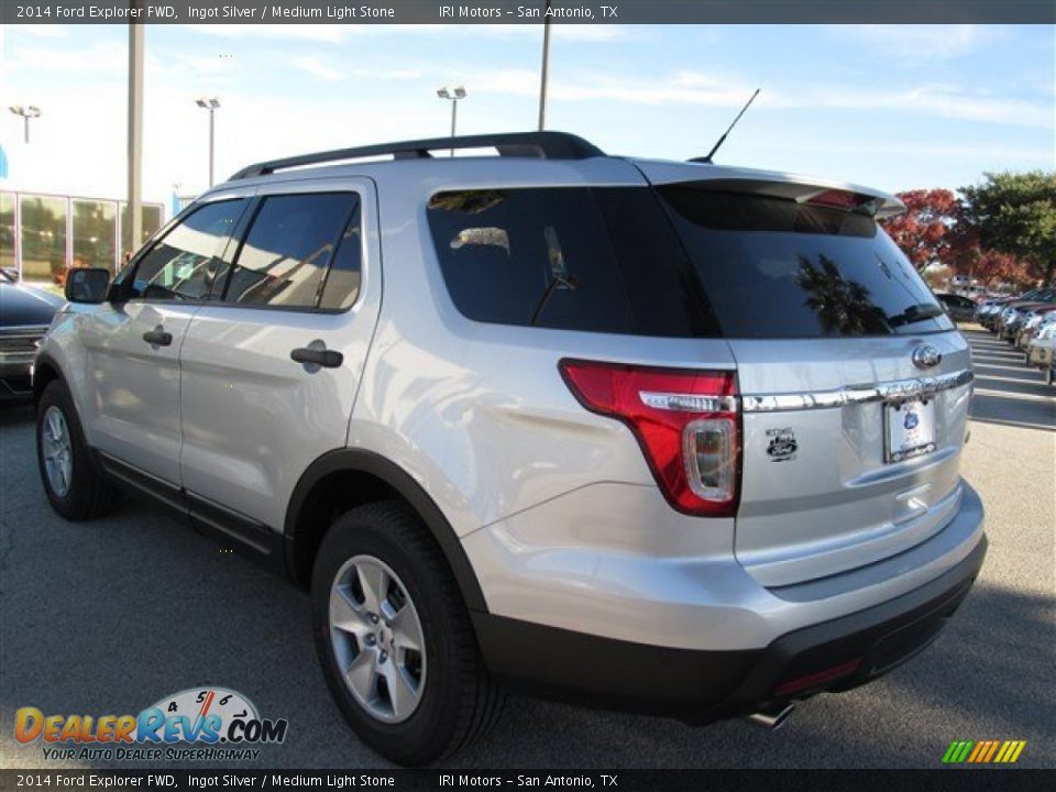 2014 Ford Explorer FWD Ingot Silver / Medium Light Stone Photo #3