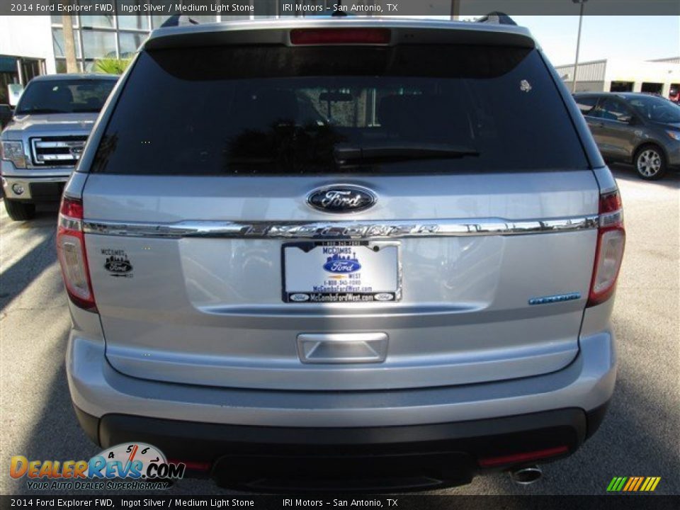 2014 Ford Explorer FWD Ingot Silver / Medium Light Stone Photo #4