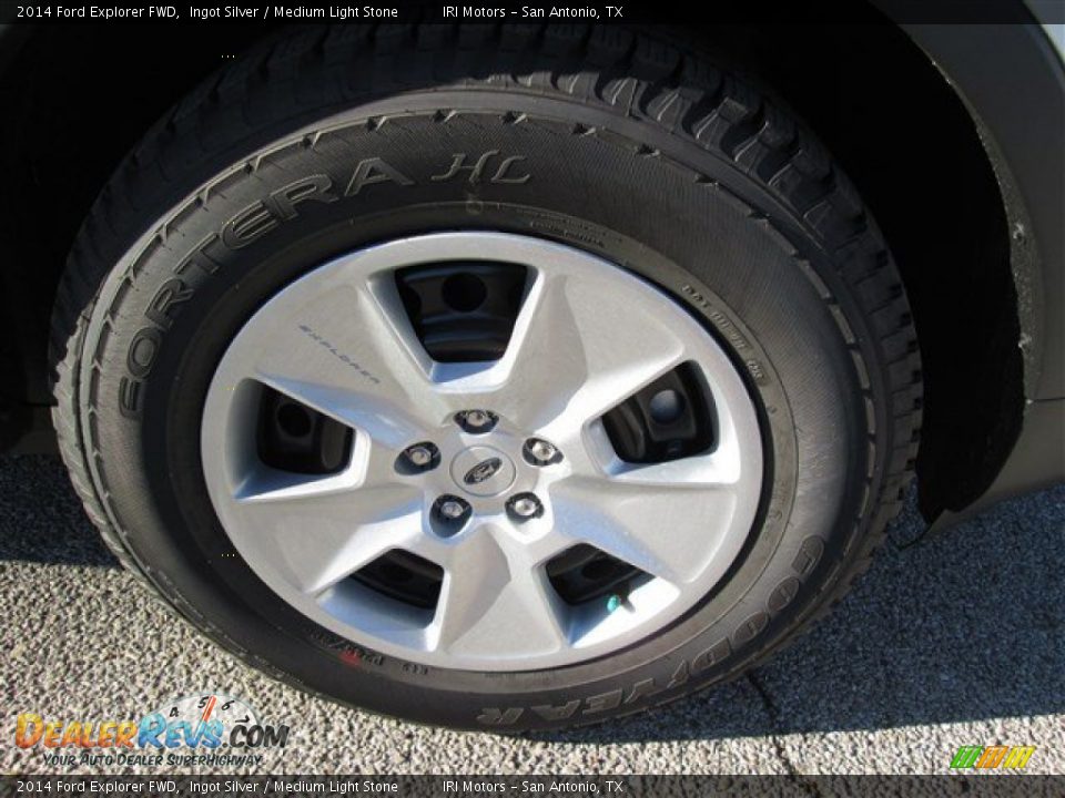 2014 Ford Explorer FWD Ingot Silver / Medium Light Stone Photo #8