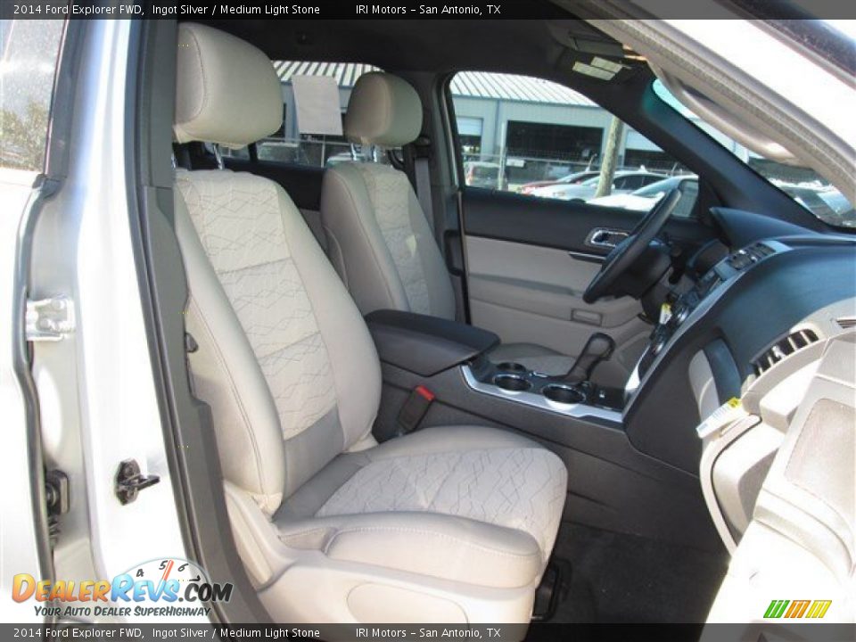 2014 Ford Explorer FWD Ingot Silver / Medium Light Stone Photo #9