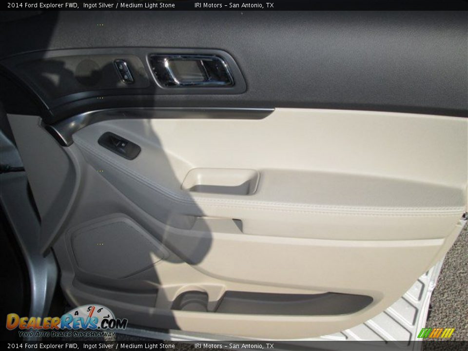 2014 Ford Explorer FWD Ingot Silver / Medium Light Stone Photo #10