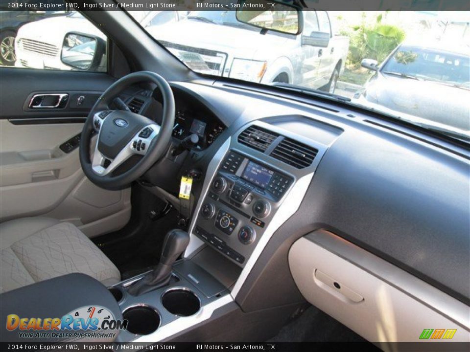 2014 Ford Explorer FWD Ingot Silver / Medium Light Stone Photo #11
