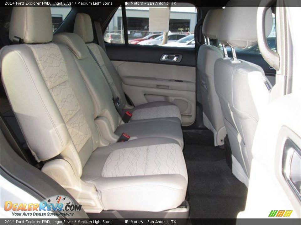 2014 Ford Explorer FWD Ingot Silver / Medium Light Stone Photo #12