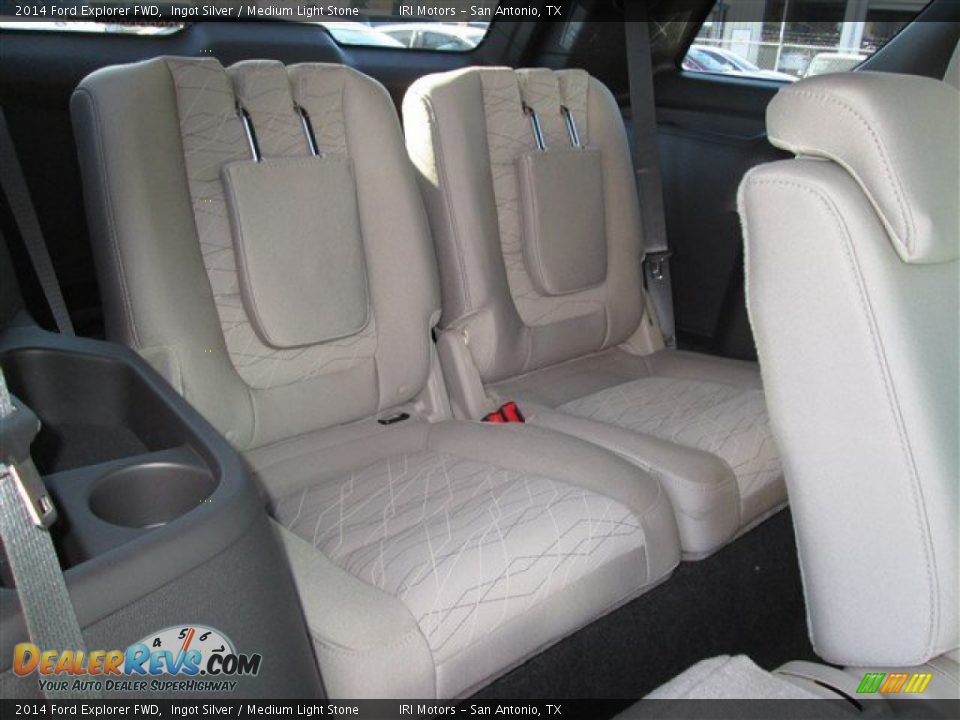 2014 Ford Explorer FWD Ingot Silver / Medium Light Stone Photo #13
