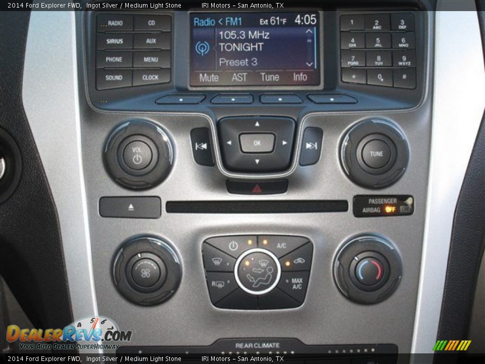 2014 Ford Explorer FWD Ingot Silver / Medium Light Stone Photo #18