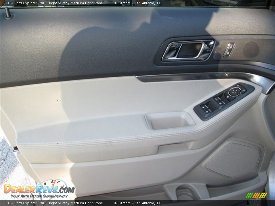 2014 Ford Explorer FWD Ingot Silver / Medium Light Stone Photo #20