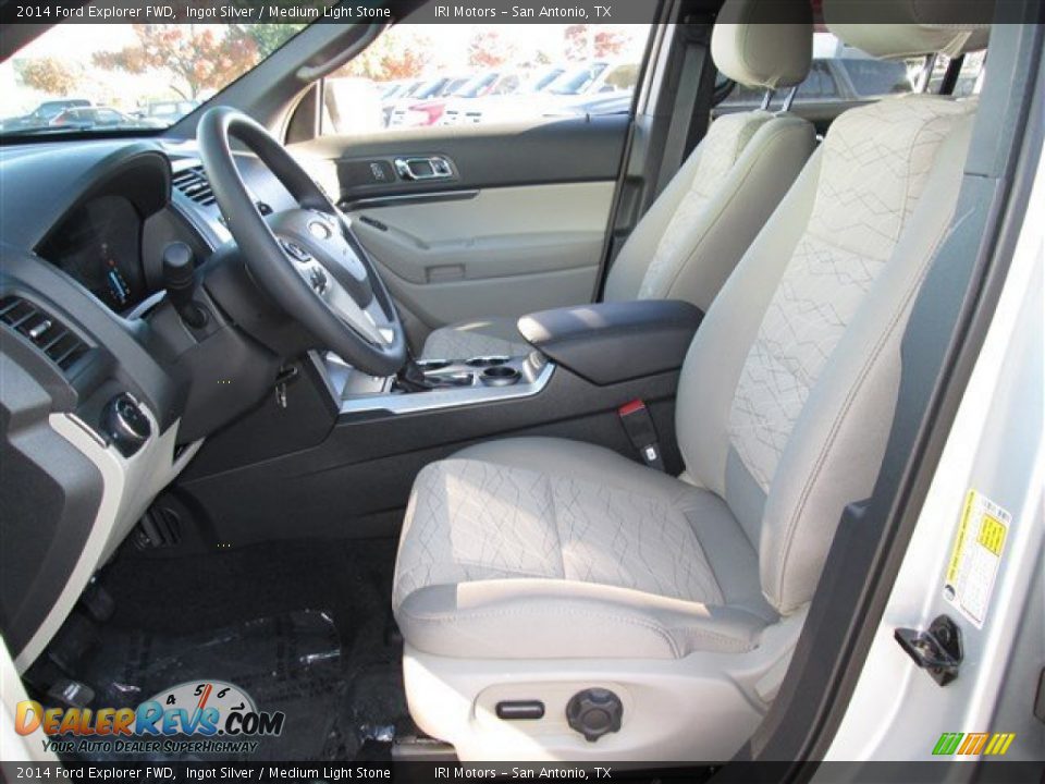 2014 Ford Explorer FWD Ingot Silver / Medium Light Stone Photo #21