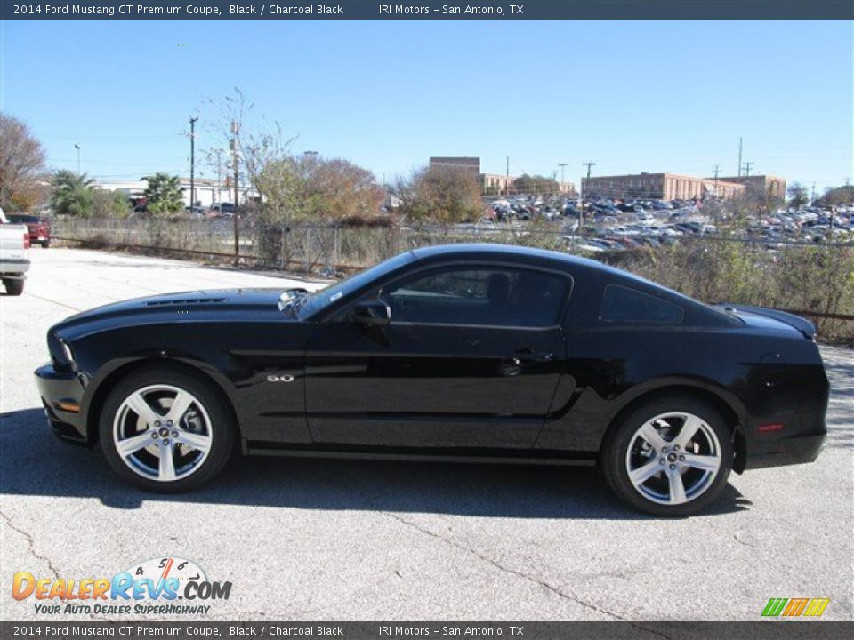 2014 Ford Mustang GT Premium Coupe Black / Charcoal Black Photo #2