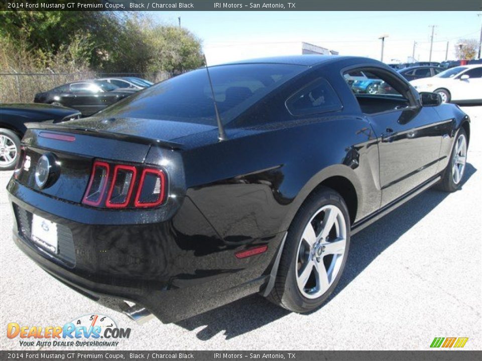 2014 Ford Mustang GT Premium Coupe Black / Charcoal Black Photo #5