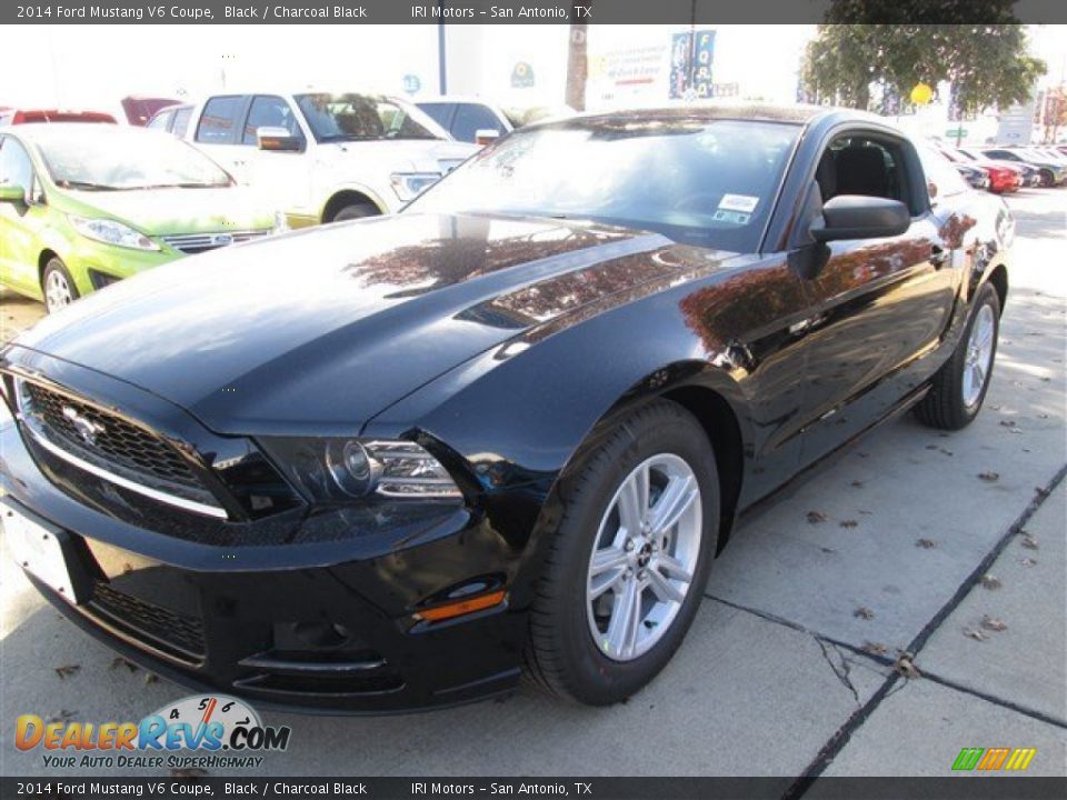 2014 Ford Mustang V6 Coupe Black / Charcoal Black Photo #1