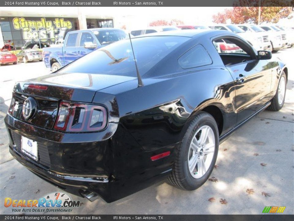 2014 Ford Mustang V6 Coupe Black / Charcoal Black Photo #5