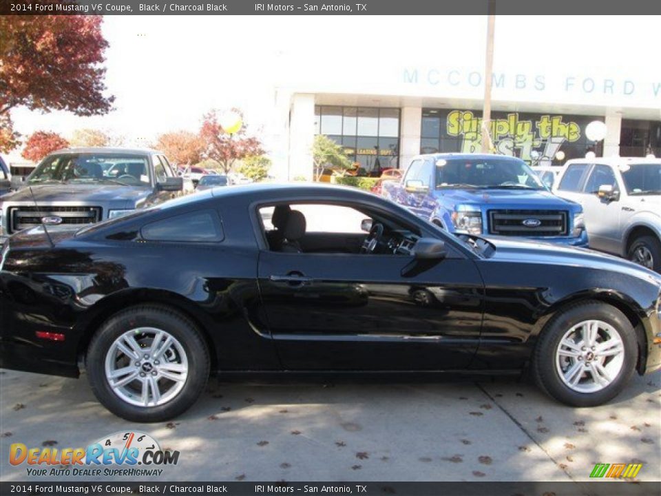 2014 Ford Mustang V6 Coupe Black / Charcoal Black Photo #6