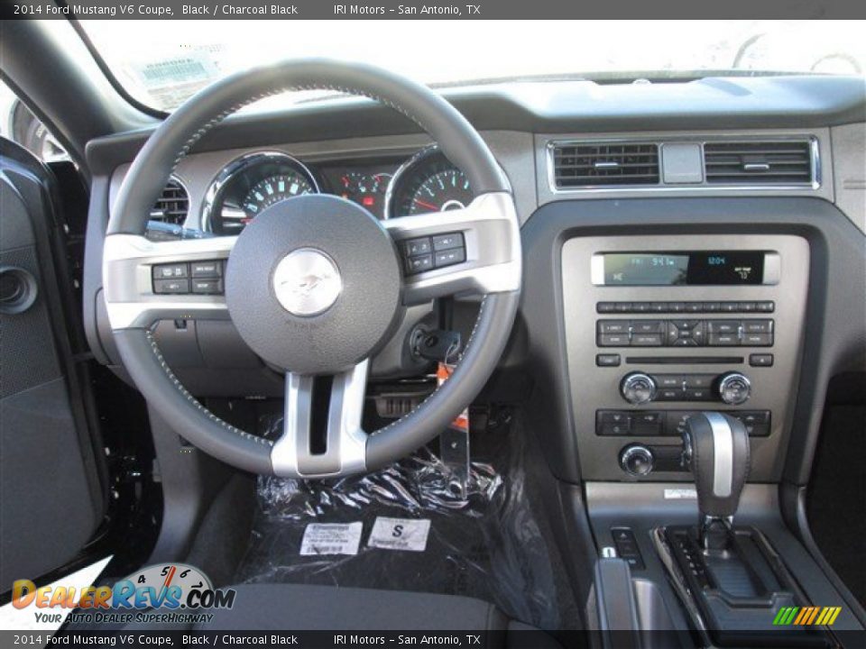 2014 Ford Mustang V6 Coupe Black / Charcoal Black Photo #14