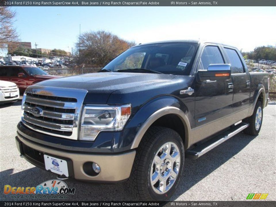 2014 Ford F150 King Ranch SuperCrew 4x4 Blue Jeans / King Ranch Chaparral/Pale Adobe Photo #1