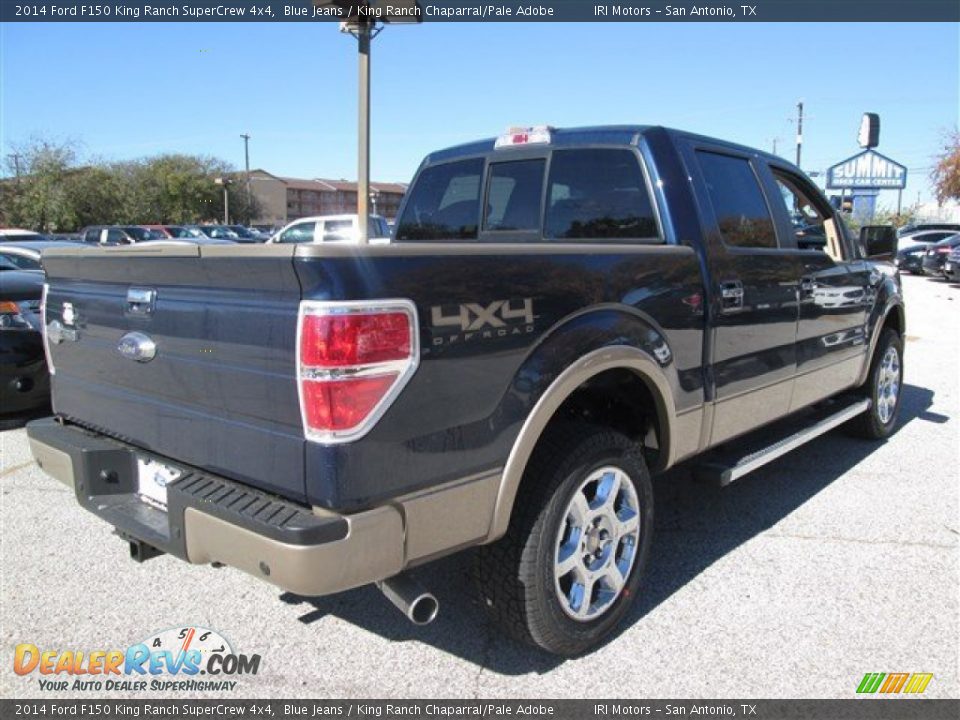 2014 Ford F150 King Ranch SuperCrew 4x4 Blue Jeans / King Ranch Chaparral/Pale Adobe Photo #5