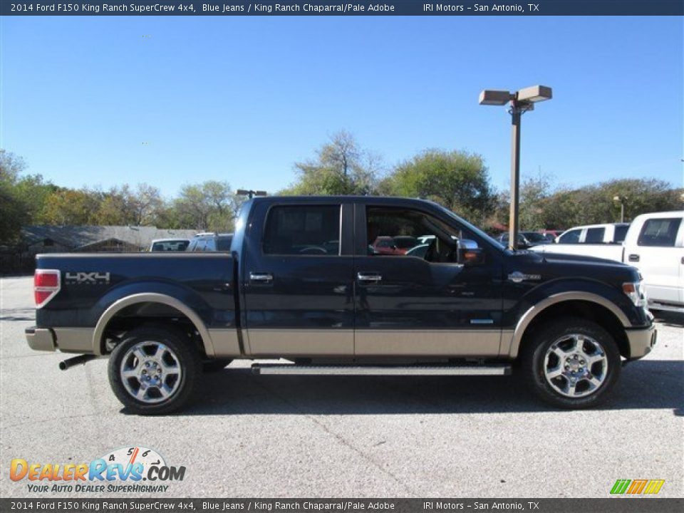 2014 Ford F150 King Ranch SuperCrew 4x4 Blue Jeans / King Ranch Chaparral/Pale Adobe Photo #6