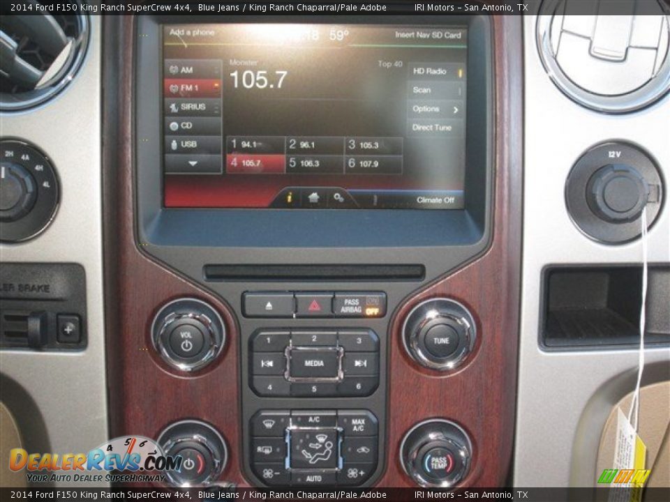 Controls of 2014 Ford F150 King Ranch SuperCrew 4x4 Photo #18