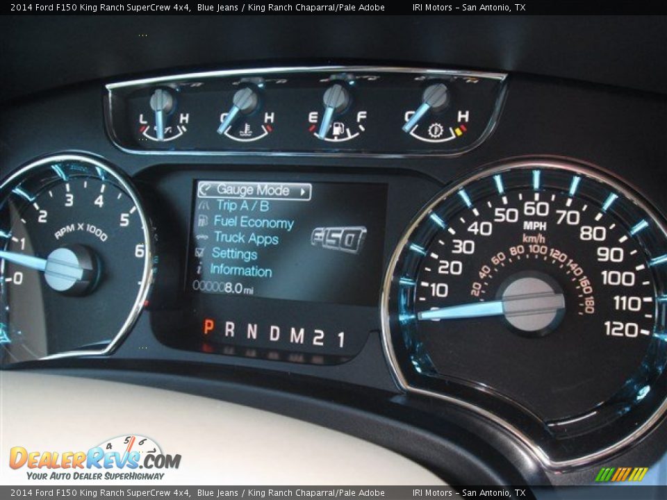 2014 Ford F150 King Ranch SuperCrew 4x4 Gauges Photo #22
