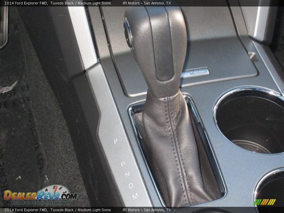 2014 Ford Explorer FWD Tuxedo Black / Medium Light Stone Photo #18