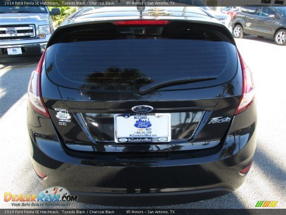 2014 Ford Fiesta SE Hatchback Tuxedo Black / Charcoal Black Photo #4