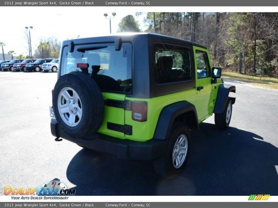 2013 Jeep Wrangler Sport 4x4 Gecko Green / Black Photo #5