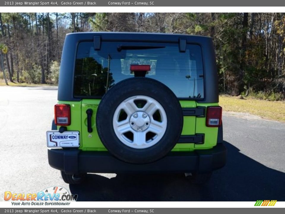 2013 Jeep Wrangler Sport 4x4 Gecko Green / Black Photo #6