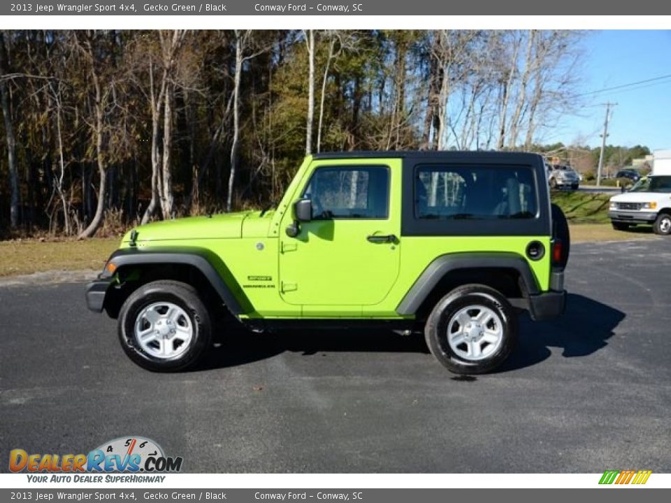 2013 Jeep Wrangler Sport 4x4 Gecko Green / Black Photo #8