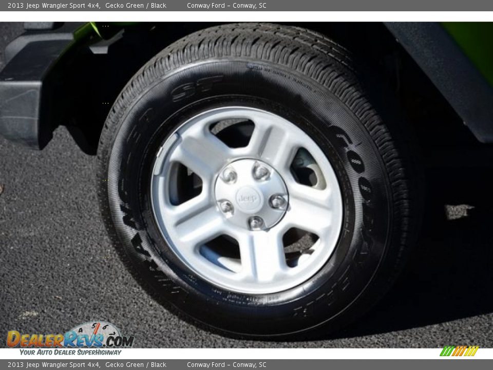 2013 Jeep Wrangler Sport 4x4 Gecko Green / Black Photo #9