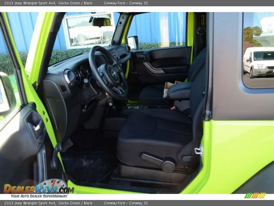 2013 Jeep Wrangler Sport 4x4 Gecko Green / Black Photo #10