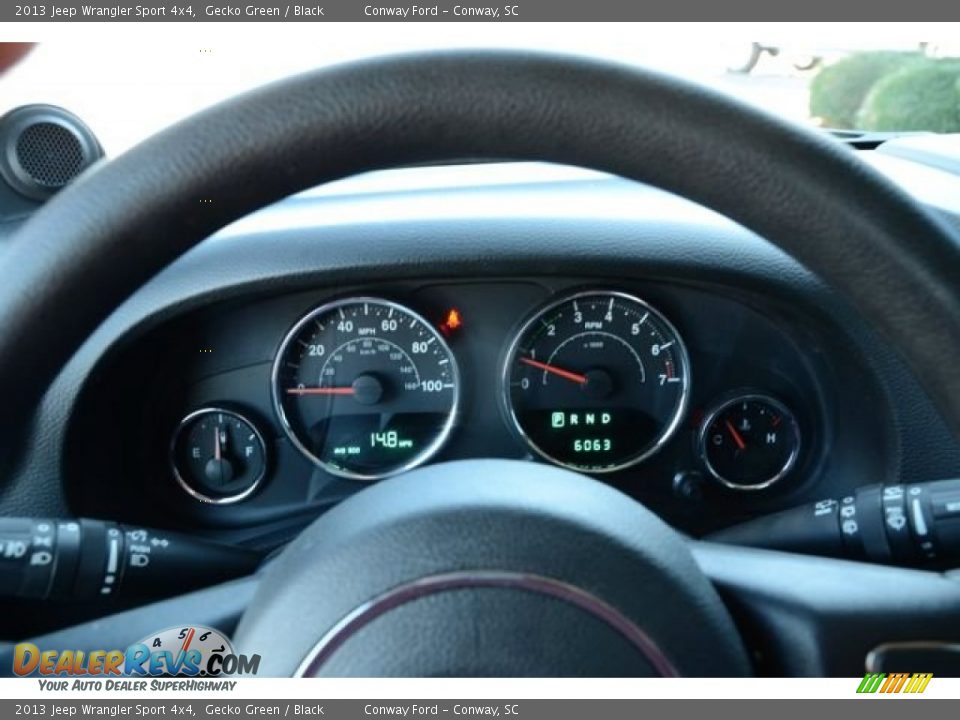 2013 Jeep Wrangler Sport 4x4 Gecko Green / Black Photo #13