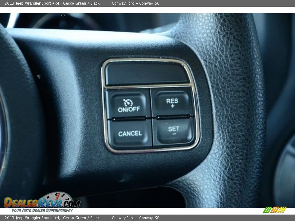 2013 Jeep Wrangler Sport 4x4 Gecko Green / Black Photo #16