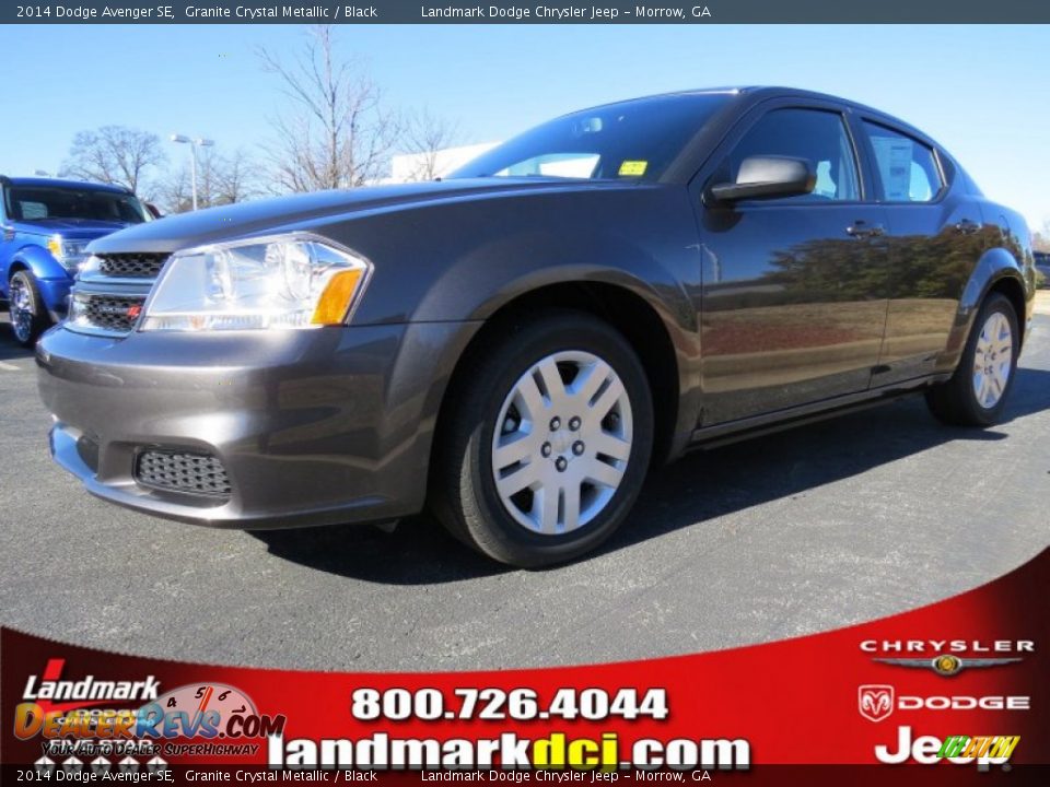 2014 Dodge Avenger SE Granite Crystal Metallic / Black Photo #1